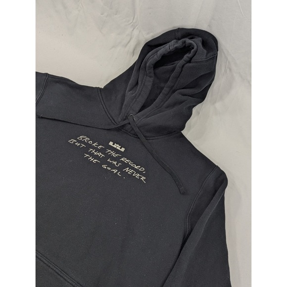 Nike LeBron James NBA Scoring Title Record Pullover Black Hoodie Size Medium - Picture 2 of 8